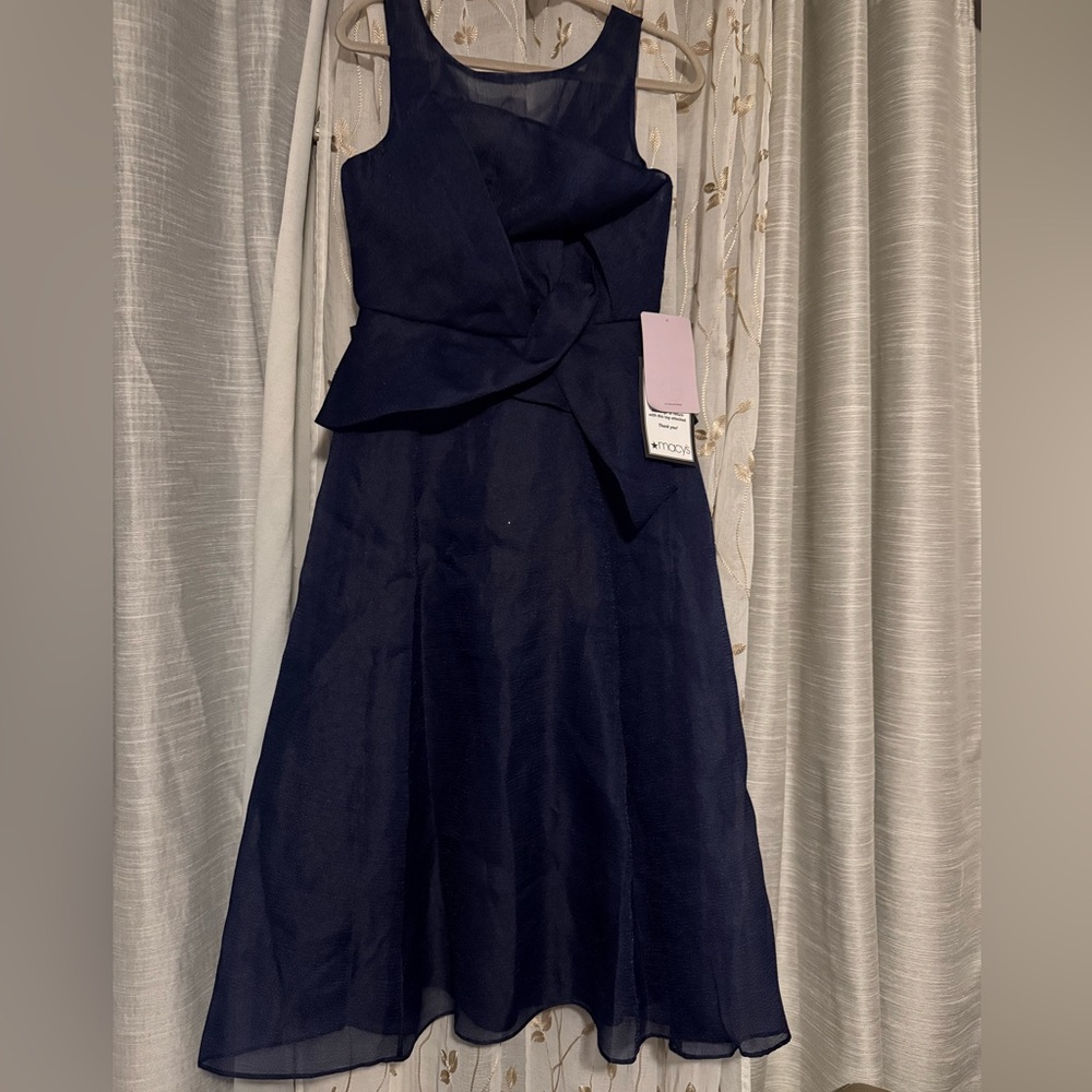 JS collection Navy Blue Midi Dress